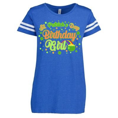 Cute St. Patrick's Day Birthday Girl Enza Ladies Jersey Football T-Shirt