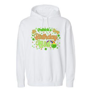 Cute St. Patrick's Day Birthday Girl Garment-Dyed Fleece Hoodie