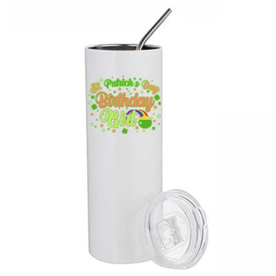 Cute St. Patrick's Day Birthday Girl Stainless Steel Tumbler