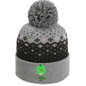 Cute St. Patrick's Day Flamingo With Beer The Baniff Cuffed Pom Beanie