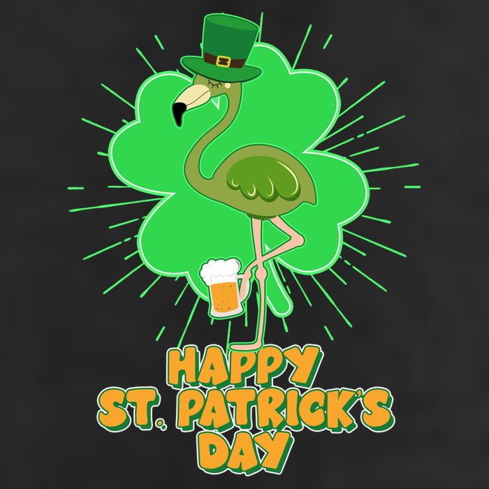 Cute St. Patrick's Day Flamingo With Beer Cool Comfort Performance Bucket Hat