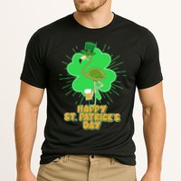 Cute St. Patrick's Day Flamingo With Beer Cooling Performance Crew T-Shirt