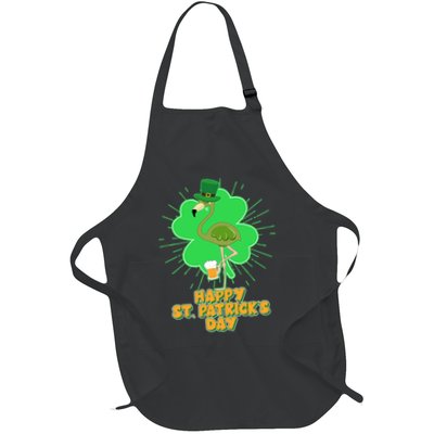 Cute St. Patrick's Day Flamingo With Beer Apron