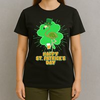 Cute St. Patrick's Day Flamingo With Beer T-Shirt