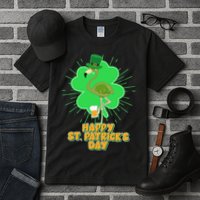 Cute St. Patrick's Day Flamingo With Beer Tall T-Shirt