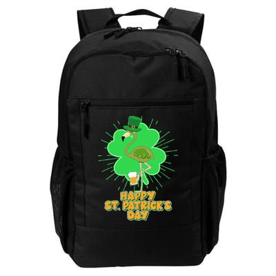 Cute St. Patrick's Day Flamingo With Beer Backpack