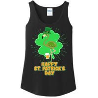 Cute St. Patrick's Day Flamingo With Beer Ladies Essential Tank