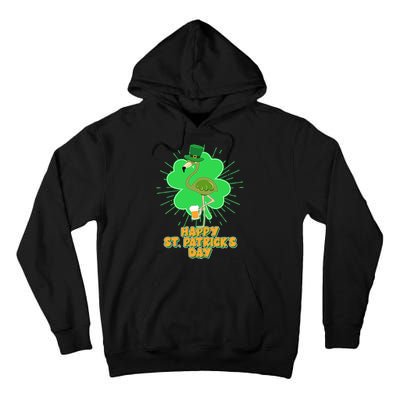 Cute St. Patrick's Day Flamingo With Beer Tall Hoodie