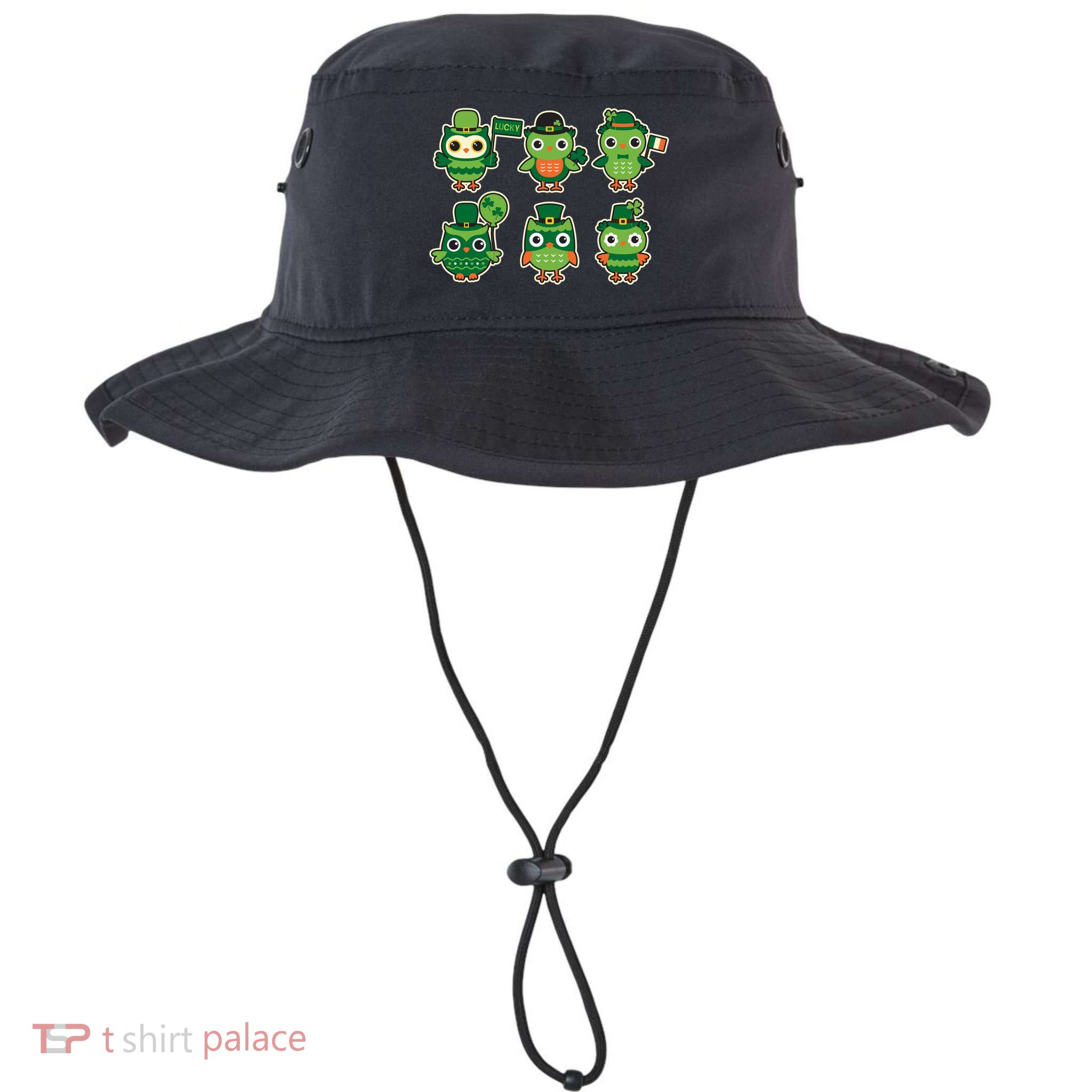 Cute St Patrick's Day Lucky Owls Bucket Hat