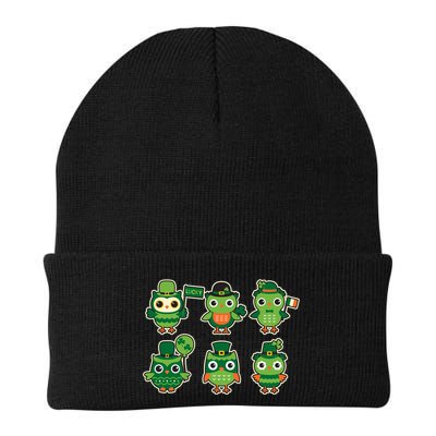 Cute St Patrick's Day Lucky Owls Beanie