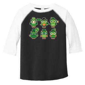 Cute St Patrick's Day Lucky Owls Toddler Fine Jersey T-Shirt