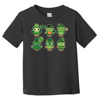 Cute St Patrick's Day Lucky Owls Toddler T-Shirt