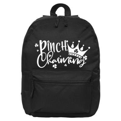 Cute St Patricks Day Pinch Charming 16 in Basic Backpack