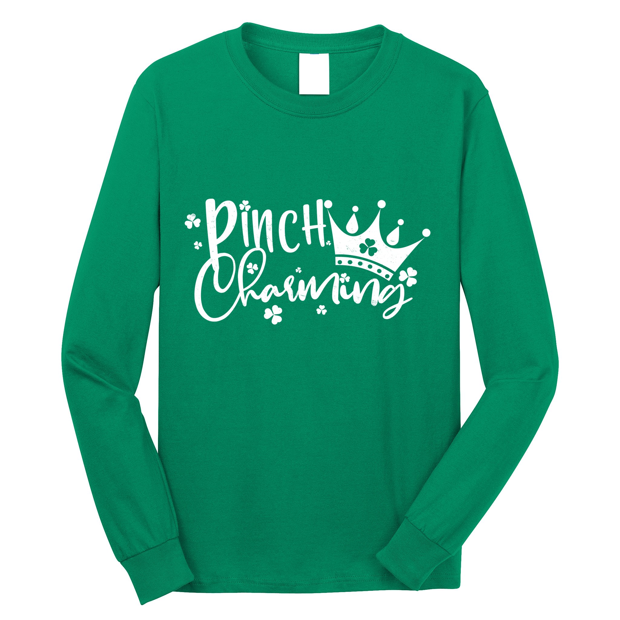 Cute St Patricks Day Pinch Charming Long Sleeve Shirt