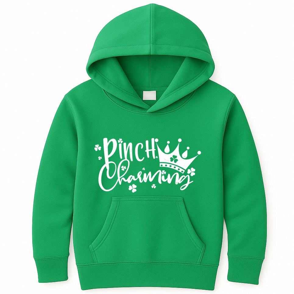 Cute St Patricks Day Pinch Charming Kids Hoodie