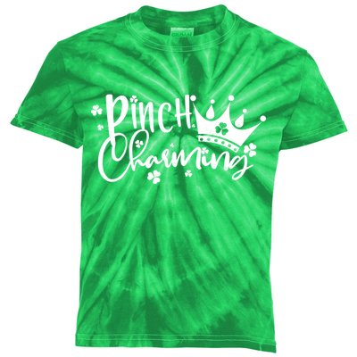 Cute St Patricks Day Pinch Charming Kids Tie-Dye T-Shirt