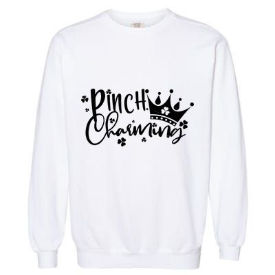 Cute St Patricks Day Pinch Charming Garment-Dyed Sweatshirt