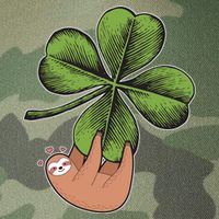 Cute St Patrick's Day Shamrock Sloth Legacy Tie Dye Trucker Hat