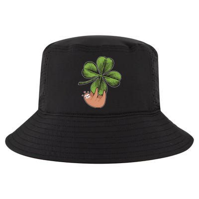 Cute St Patrick's Day Shamrock Sloth Cool Comfort Performance Bucket Hat