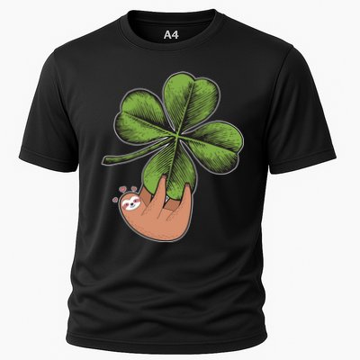 Cute St Patrick's Day Shamrock Sloth Performance Shirt