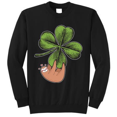 Cute St Patrick's Day Shamrock Sloth Sweatshirt