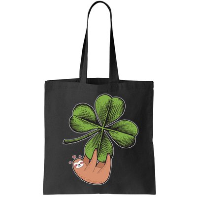 Cute St Patrick's Day Shamrock Sloth Bag
