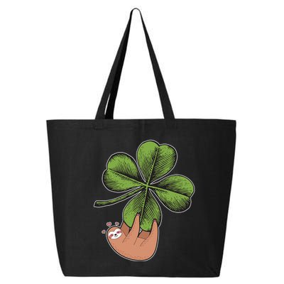 Cute St Patrick's Day Shamrock Sloth 25L Jumbo Tote