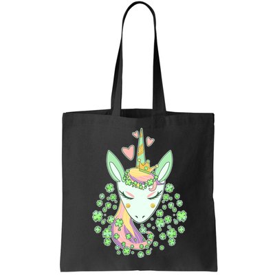 Cute St Patrick's Day Unicorn Shamrocks Clovers Bag