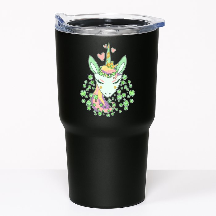 Cute St Patrick's Day Unicorn Shamrocks Clovers Tumbler