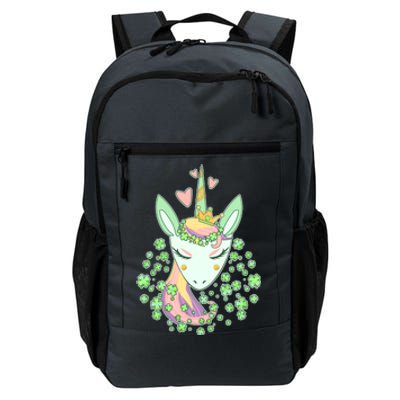 Cute St Patrick's Day Unicorn Shamrocks Clovers Daily Commute Backpack