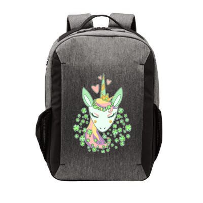 Cute St Patrick's Day Unicorn Shamrocks Clovers Vector Backpack