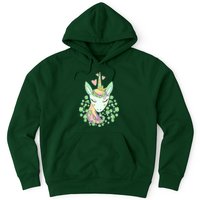 Cute St Patrick's Day Unicorn Shamrocks Clovers Hoodie