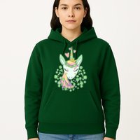 Cute St Patrick's Day Unicorn Shamrocks Clovers Hoodie