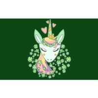 Cute St Patrick's Day Unicorn Shamrocks Clovers Bumper Sticker