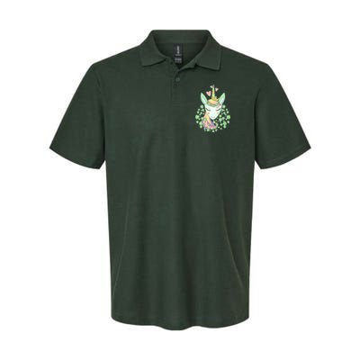 Cute St Patrick's Day Unicorn Shamrocks Clovers Polo