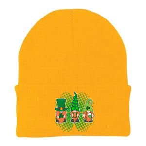 Cute St Patrick's Days Lucky Gnomes Knit Cap Winter Beanie