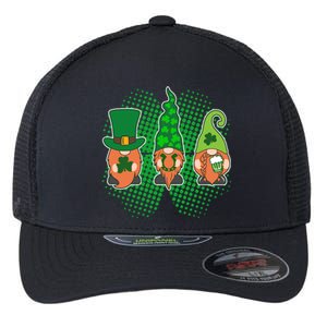 Cute St Patrick's Days Lucky Gnomes Flexfit Unipanel Trucker Cap