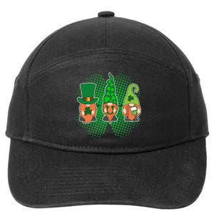 Cute St Patrick's Days Lucky Gnomes 7-Panel Snapback Hat