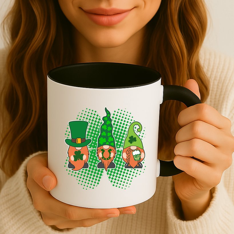 Cute St Patrick's Days Lucky Gnomes Mug