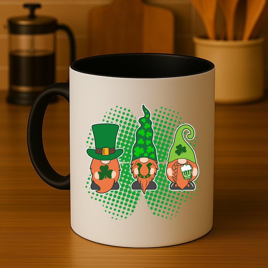 Cute St Patrick's Days Lucky Gnomes Mug