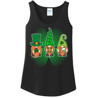 Cute St Patrick's Days Lucky Gnomes Ladies Essential Tank