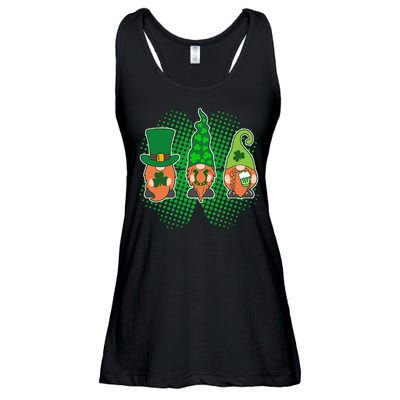 Cute St Patrick's Days Lucky Gnomes Ladies Essential Flowy Tank