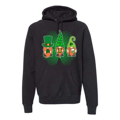 Cute St Patrick's Days Lucky Gnomes Premium Hoodie