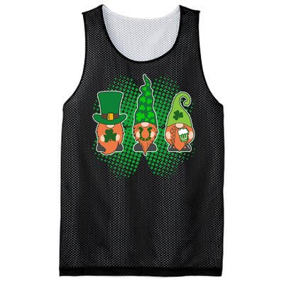 Cute St Patrick's Days Lucky Gnomes Mesh Reversible Basketball Jersey Tank