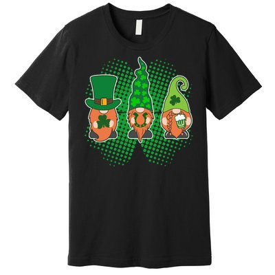 Cute St Patrick's Days Lucky Gnomes Premium T-Shirt