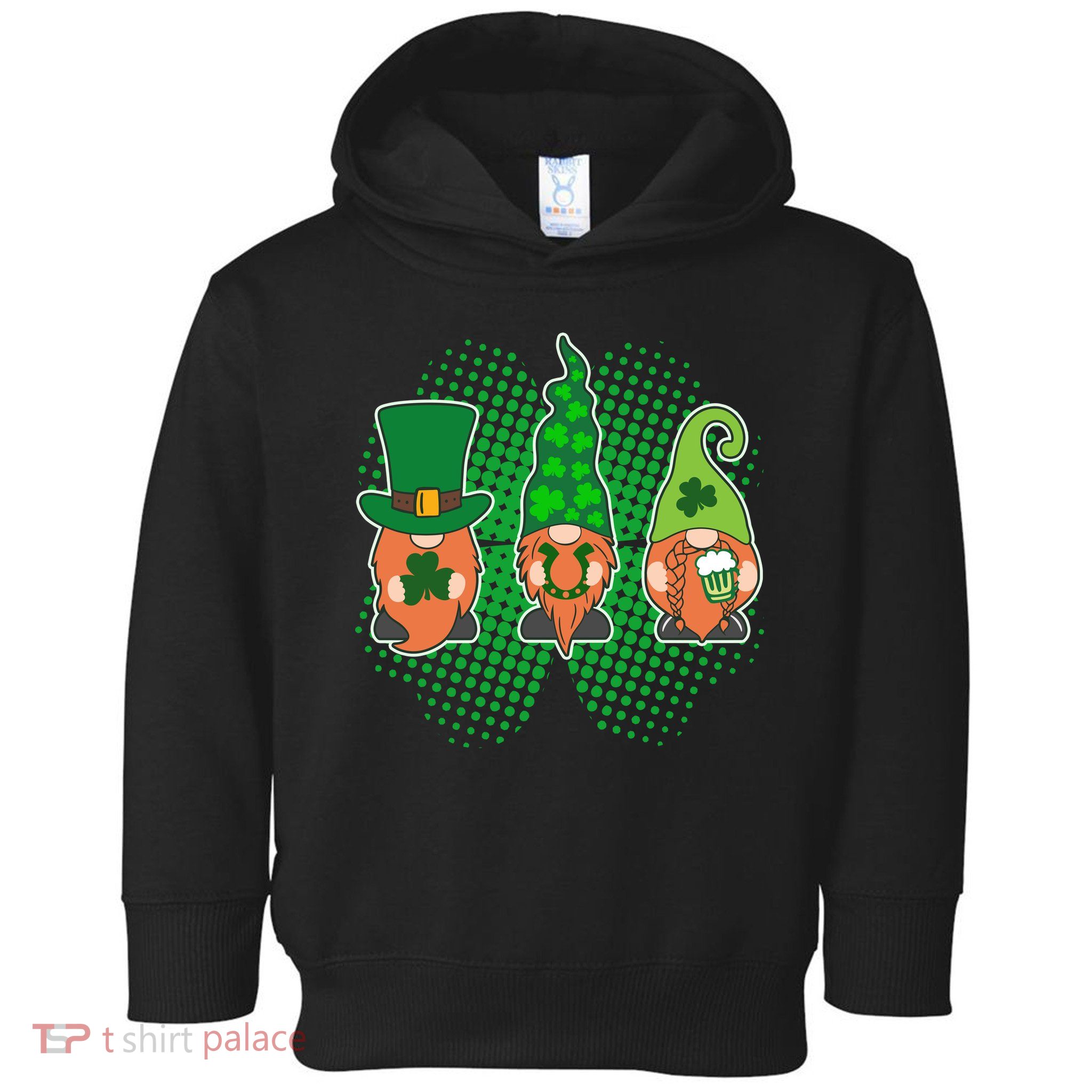 Cute St Patrick's Days Lucky Gnomes Toddler Hoodie