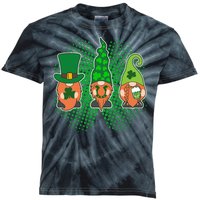 Cute St Patrick's Days Lucky Gnomes Kids Tie-Dye T-Shirt