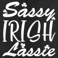 Cute St Pattys Day Sassie Irish Lassie Adult Drive Performance Visor