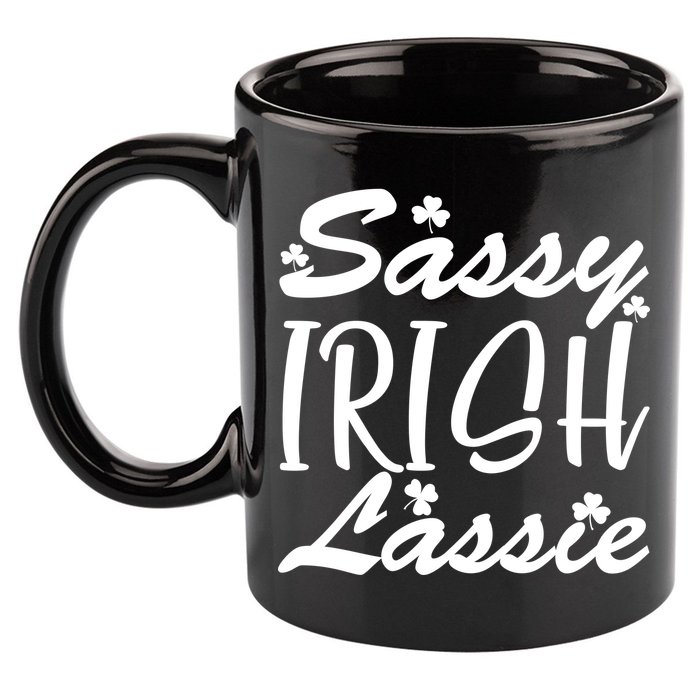 Cute St Pattys Day Sassie Irish Lassie 11oz C Handle Ceramic Mug