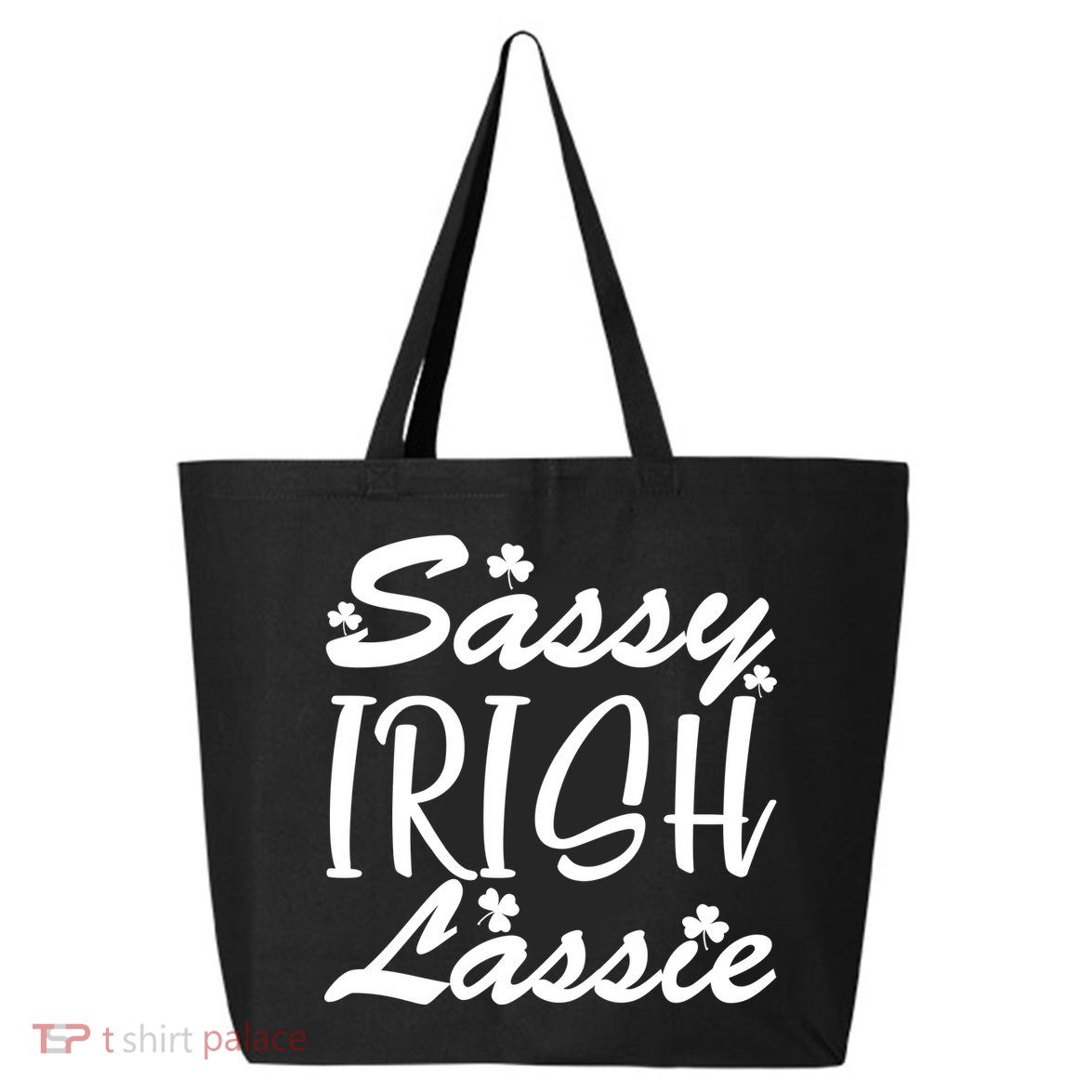 Cute St Pattys Day Sassie Irish Lassie 25L Jumbo Tote